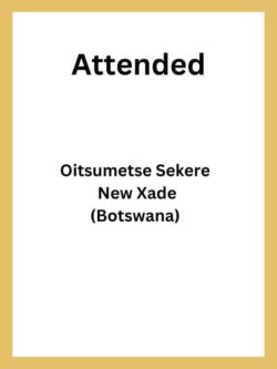 Oitsumetse Sekere - New Xade, Botswana